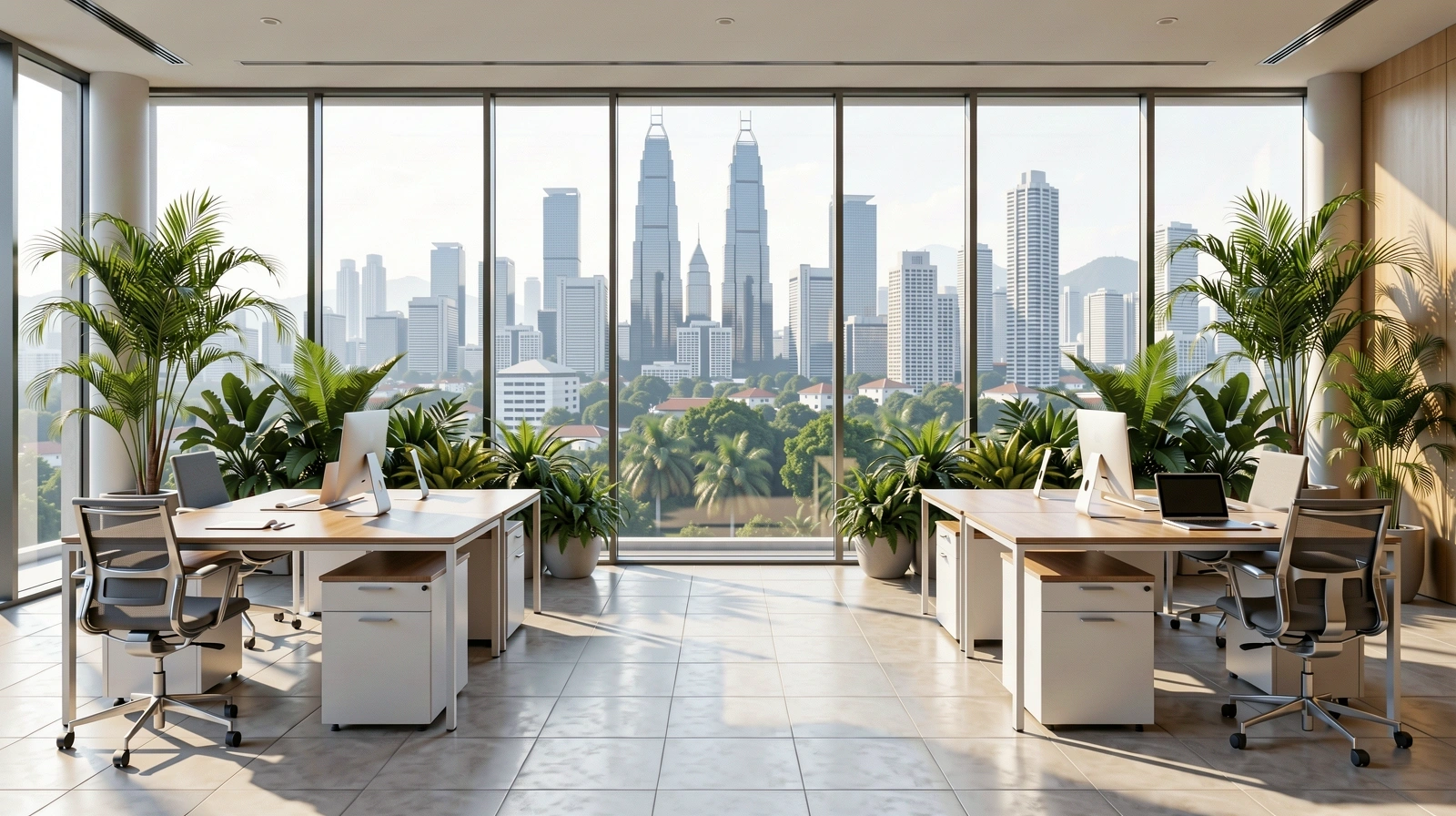 Pejabat Kewangan Moden di Kuala Lumpur